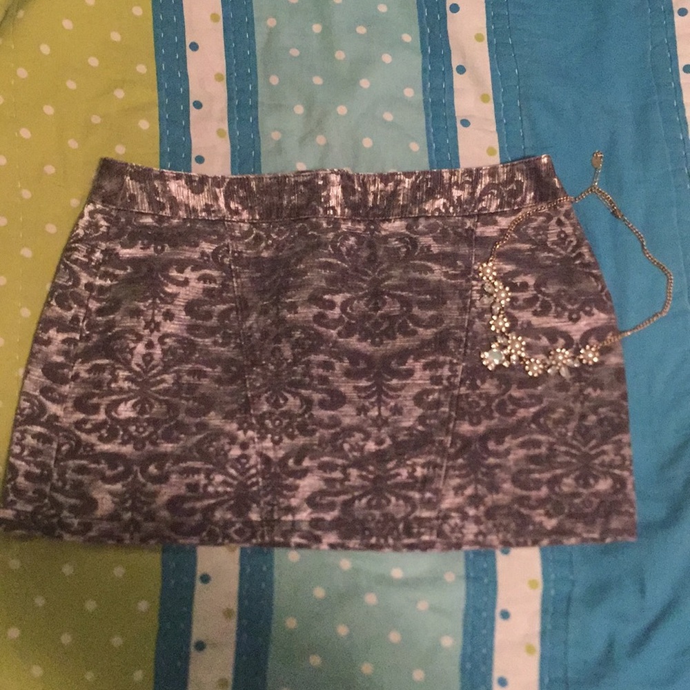Metallic Micro Skirt